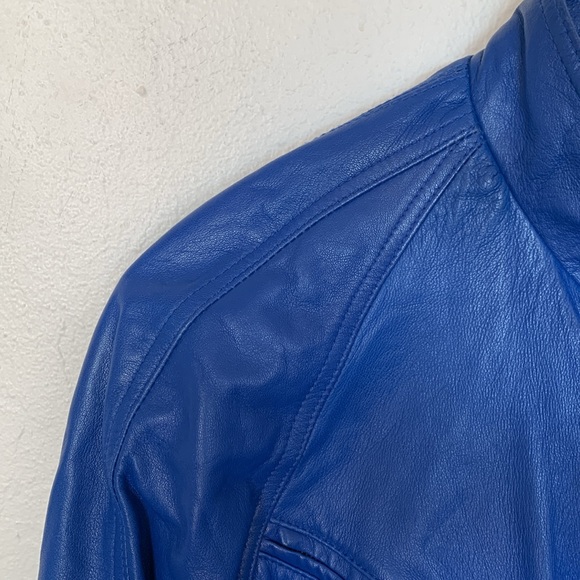 Michael Hoban for North Beach Leather Moto Jacket - size 3/4 - Picture 5 of 10